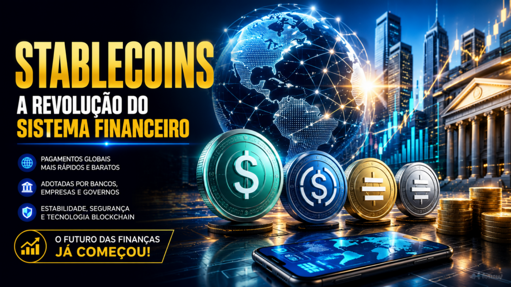 Stablecoins estão mudando o sistema financeiro mundial: entenda por que elas se tornaram protagonistas do mercado cripto