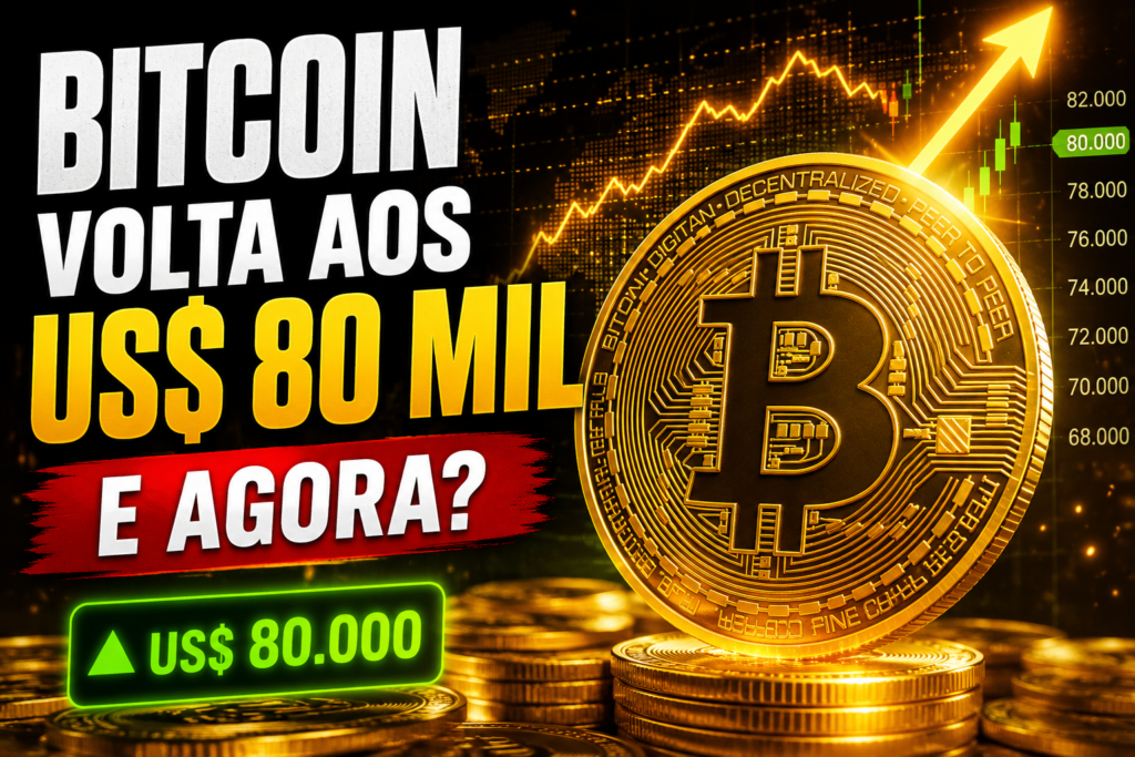 Bitcoin volta aos US$ 80 mil: o que está por trás da forte alta e até onde o BTC pode chegar em 2026?